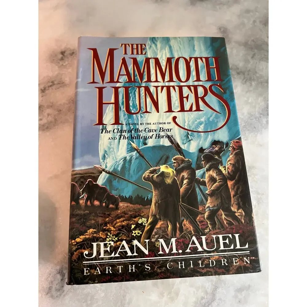The Mammoth Hunters Jean M Auel HC DJ Signed 1985 Crown Earth’s Children Book